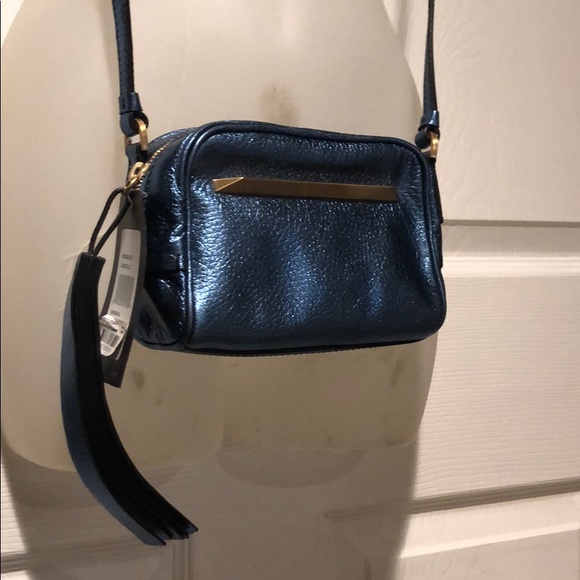 NWT Brian Atwood Crossbody Mini Bag Barbara Blue - Picture 1 of 12